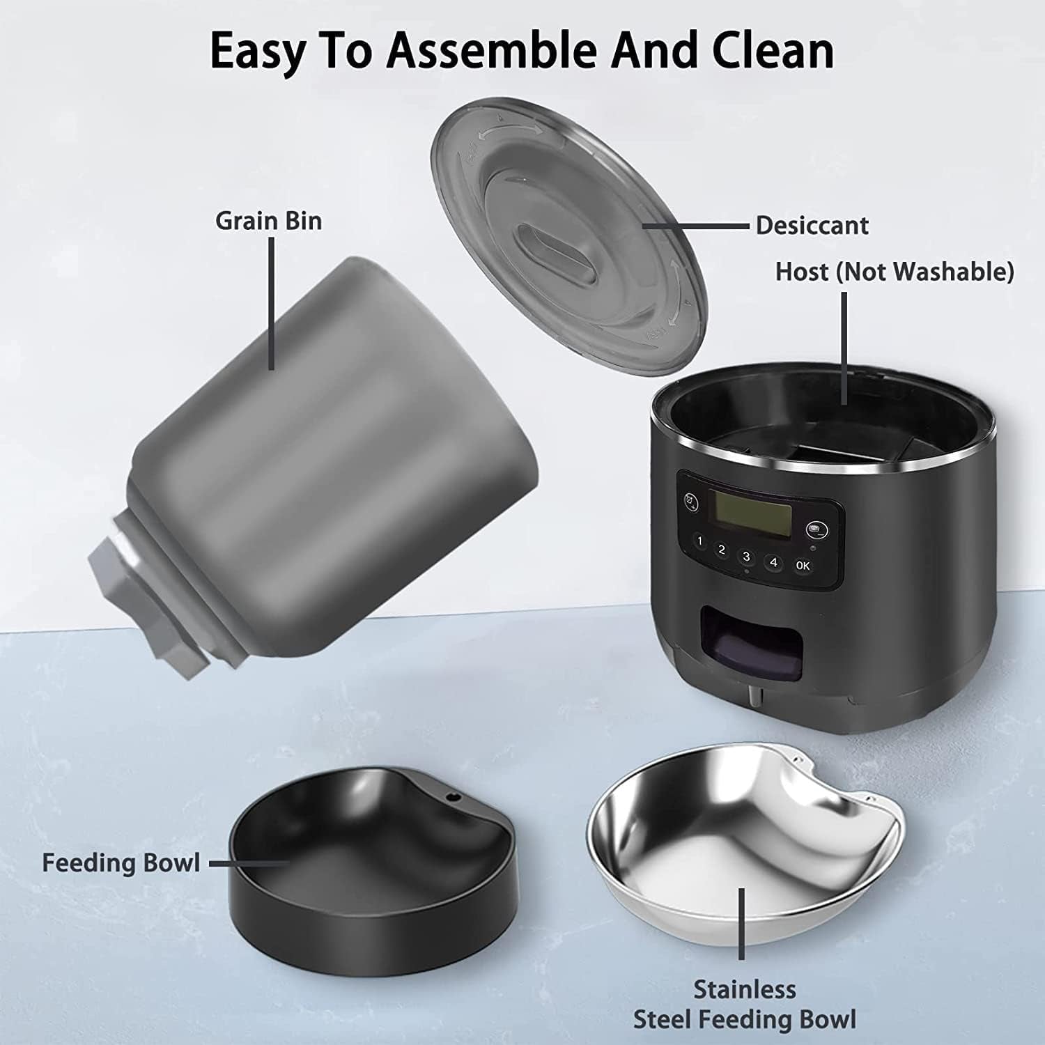 Automatic Cat Feeder, Automatic Pet Feeder with Wifi